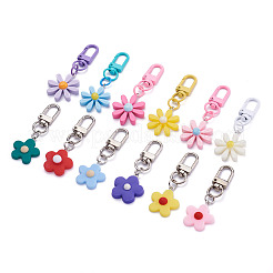 12 шт. 12 цвета резина/акрил подвески брелки&nbsp;KEYC-BY0001-01