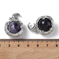 Подвески из натурального аметиста &nbsp;G-A298-02P-08