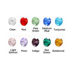 Прозрачные стеклянные бусины&nbsp;FPDL-S015-04C-01-B