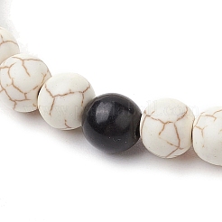 Браслеты из синтетических бирюзовых бусин для женщин и мужчин&nbsp;BJEW-JB11551-01