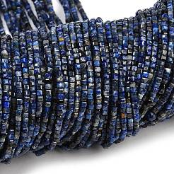 Нитки бусины из натурального ляписа-лазури G-RM241221-K25