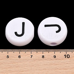 Perles européennes en acrylique opaque&nbsp;AC-CBA3BDD-01J