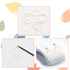 240шт 8 стильных латунных соединительных кольца&nbsp;FIND-CA0006-05G