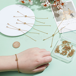 12 шт. регулируемые цепи из нержавеющей стали 304 для изготовления браслетов&nbsp;AJEW-ME0001-01