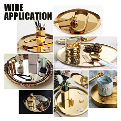 201 поднос для сервировки обеденной тарелки из нержавеющей стали STAS-UN0012-15