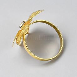 Serviettenringe aus Blumeneisen&nbsp;AJEW-WH0696-317