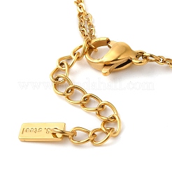 Многорядные браслеты со звеньями-стрекозами из нержавеющей стали 304 для женщин&nbsp;BJEW-K237-13G