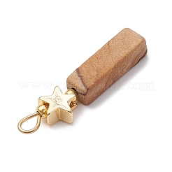 Натуральный агат с сумасшедшим кружевом/картографический камень/цветочный амазонит/деревянный кружевной камень прямоугольные подвески PALLOY-JF02971