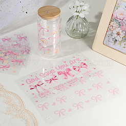 8 шт. 8 стиля ПВХ пластиковые водонепроницаемые декоративные наклейки этикетки DIY-SP0004-93G