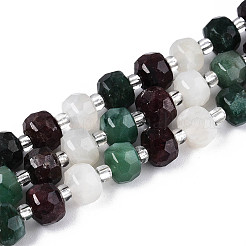 Нити бусин из натурального фуксита G-T144-20A-01