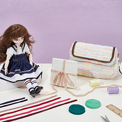 28 ярд двухцветного нейлонового эластичного кружева с оборками&nbsp;OCOR-GA0002-74