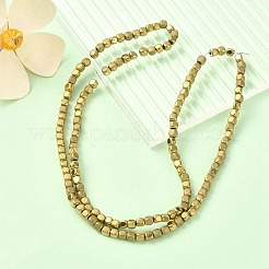 Pvd вакуумное покрытие гальванопокрытие немагнитные синтетические гематитовые бусины нити&nbsp;G-YW0001-48D