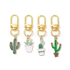 Эмалевые подвесные украшения из сплава кактуса&nbsp;HJEW-JM02887