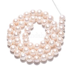 Нити бусин из натурального зернистого жемчуга кеши в стиле барокко PEAR-S020-F12-01