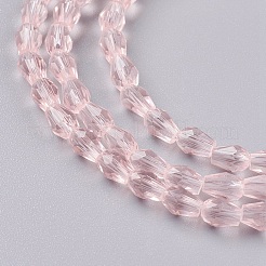 Sfaccettate perle di vetro fili&nbsp;X-GLAA-A036-F07