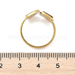 Прямоугольные манжеты из ракушки пауа из нержавеющей стали 304 для женщин&nbsp;X-RJEW-G346-04G-01