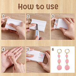 3шт прямоугольная пластиковая глиняная форма&nbsp;TOOL-WH0059-051B