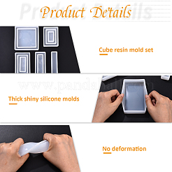 Квадратные и прямоугольные Молды из пищевого силикона своими руками&nbsp;DIY-YW0017-15