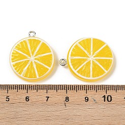 Подвески из непрозрачной смолы с фруктовой тематикой&nbsp;RESI-F061-02D