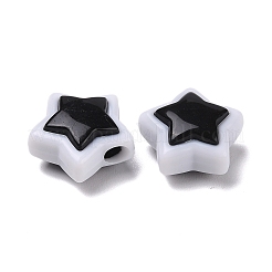 Двухцветные акриловые бусины&nbsp;OACR-U003-07