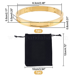 1шт. браслеты из нержавеющей стали с рифлением&nbsp;STAS-UN0042-50A-G