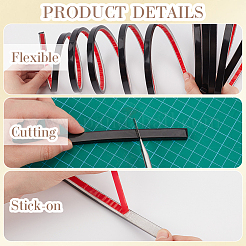 Garniture de moulure flexible autocollante en pvc&nbsp;DIY-WH20007-40B-06