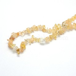 Природный цитрин бисер нитей G-O049-B-29