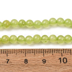 Collane con perline rotonde di giada naturale tinta di verde da 4 mm&nbsp;GG-CBAA808-04P-A