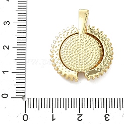 Подвески с микропаве из кубического циркония в латуни&nbsp;KK-A282-05A-G