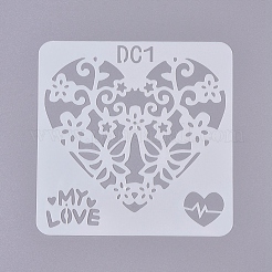 Modèles de pochoirs de peinture de dessin en plastique&nbsp;DIY-WH0157-07
