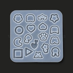 DIY звезда/сердце/цветок/кролик шейкер наполнитель силиконовые Молды зыбучие пески X-DIY-G079-03A