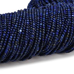 Нитки бусины из натурального ляписа-лазури G-RM250101-B37