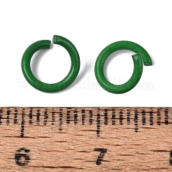 スプレー塗装された鉄のオープン丸カン  グリーン  18ゲージ  8.5x1mm  内径：5.5mm  約5050個/1000g&nbsp;IFIN-T017-04B-11