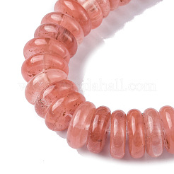 Вишневого кварца стеклянные бусы пряди G-F743-06G