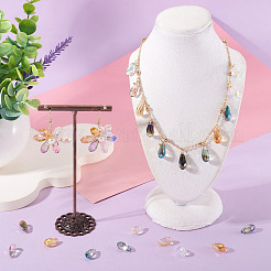 200шт 10 цвета гальванические стеклянные бусины&nbsp;EGLA-CD0001-11