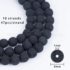 Бусы из натуральной лавы G-OC0001-27