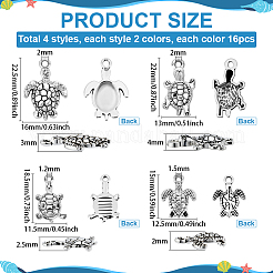 128шт 8 стиля подвески из цинкового сплава в тибетском стиле FIND-PH0026-23