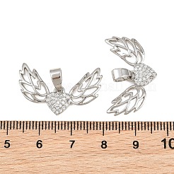 Pendentifs en laiton zircon cubique transparent&nbsp;CU-CBA6A75-08B-P