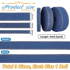 3 рулон 3-х видов нейлоновых джинсовых лент OCOR-PH0004-14A