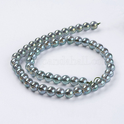 FilI di perline in vetro placcato&nbsp;GLAA-K025-FR-8mm-A06