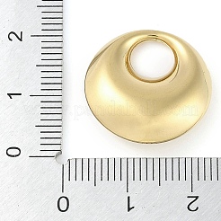 イオンプレーティング（IP）304ステンレスペンダント  手動研磨  18KGP本金メッキ  フラットラウンド  20x7mm  穴：7mm&nbsp;STAS-P366-61A-G