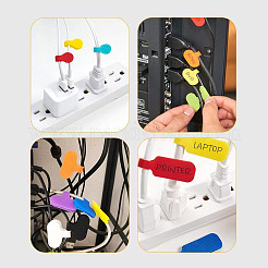 30 шт. нейлоновые этикетки для кабеля с крючками и петлями&nbsp;FIND-SP0004-89A