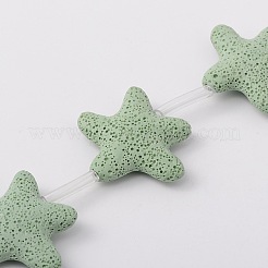 Синтетические бусины из вулканической породы G-N0096-15