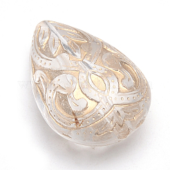 Позолоченные акриловые бусины&nbsp;X-PACR-S219-11