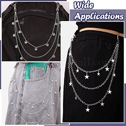 3 шт. железные цепные ремни&nbsp;HJEW-CJ00080