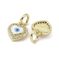 Настоящие 18к позолоченные латунные подвески с микропаве и кубическим цирконием KK-L209-074G-02