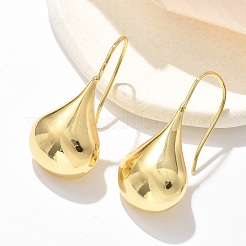 Серьги-подвески из латуни в форме слезы EJEW-B132-07G