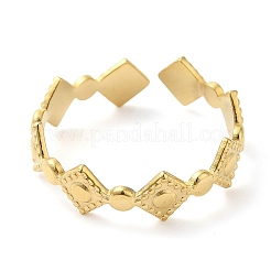 Кольцо-манжета из нержавеющей стали 304 в форме ромба для женщин RJEW-I098-30G