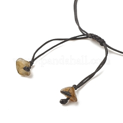 Braccialetto di perline intrecciate con chips di labradorite naturale&nbsp;BJEW-JB08019-15