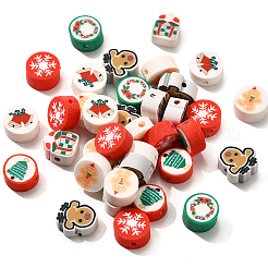 300шт бусины из полимерной глины ручной работы&nbsp;CLAY-SP0001-15